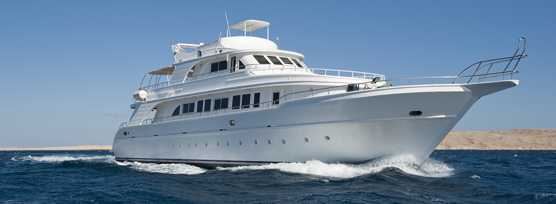 Luxurious exteriors yacht